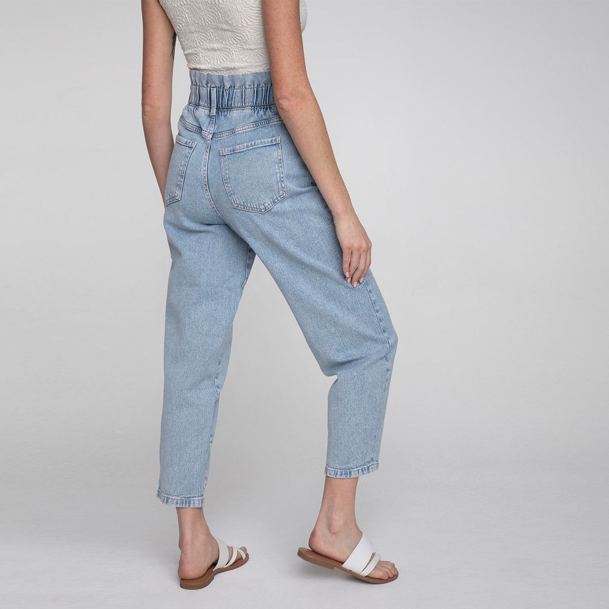 VERO MODA - Pantalón Mom Algodón Mujer Vero Moda