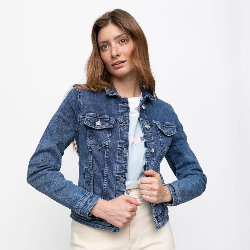 ONLY Chaqueta Denim Algodón Mujer Only