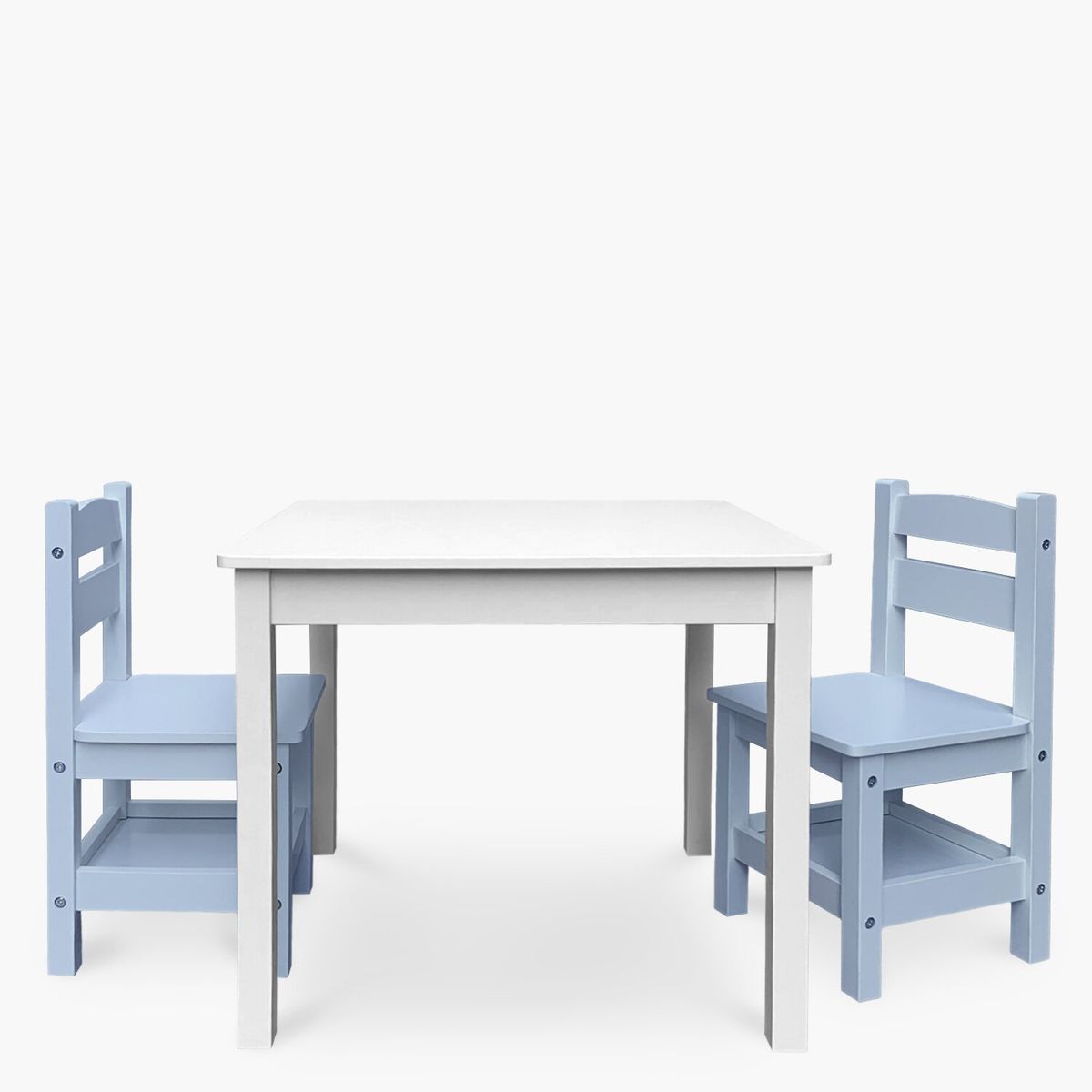 FORM DESIGN - Pack Kids 1 Mesa 2 Sillas Olivia Blanco/Celeste
