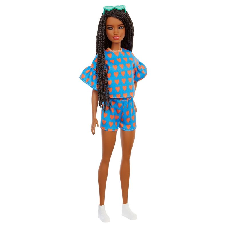 BARBIE - Barbie Muñeca Fashionistas 169 Cabello Negro Trenzado