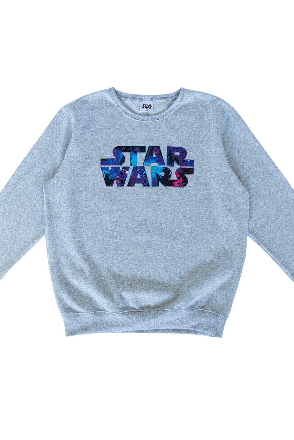 STAR WARS - Poleron Hombre Gris Star Wars