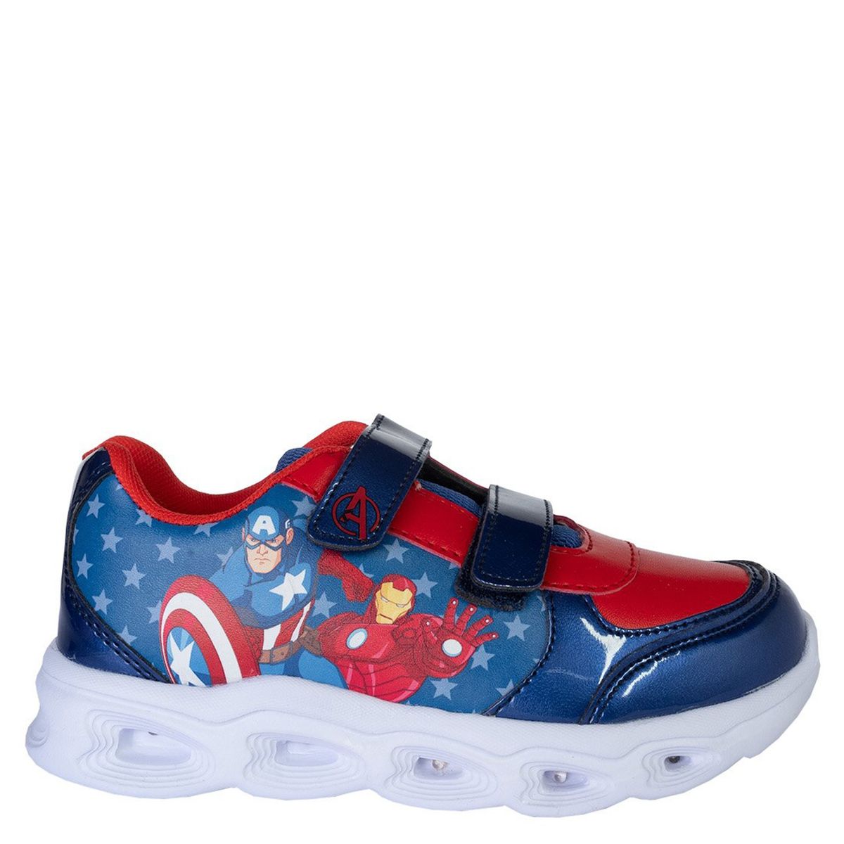 MARVEL - Zapatilla con Luces Niño Avengers Azul Marvel