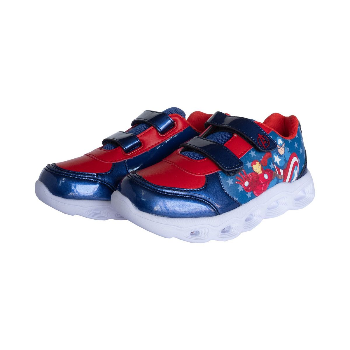MARVEL - Zapatilla con Luces Niño Avengers Azul Marvel