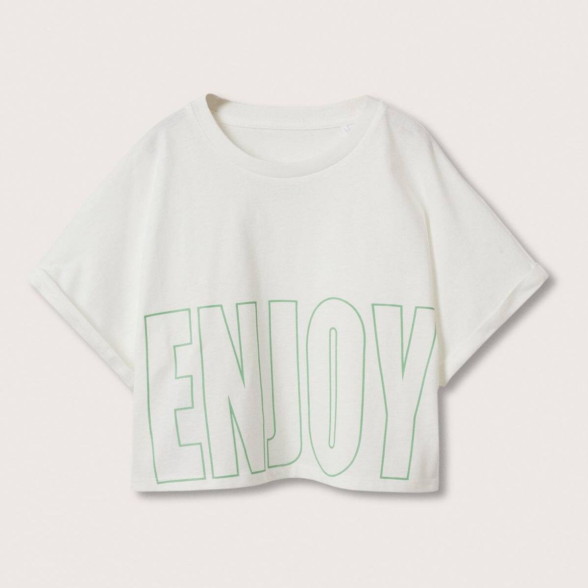 MANGO KIDS - Mango Kids Polera Oversize Mensaje