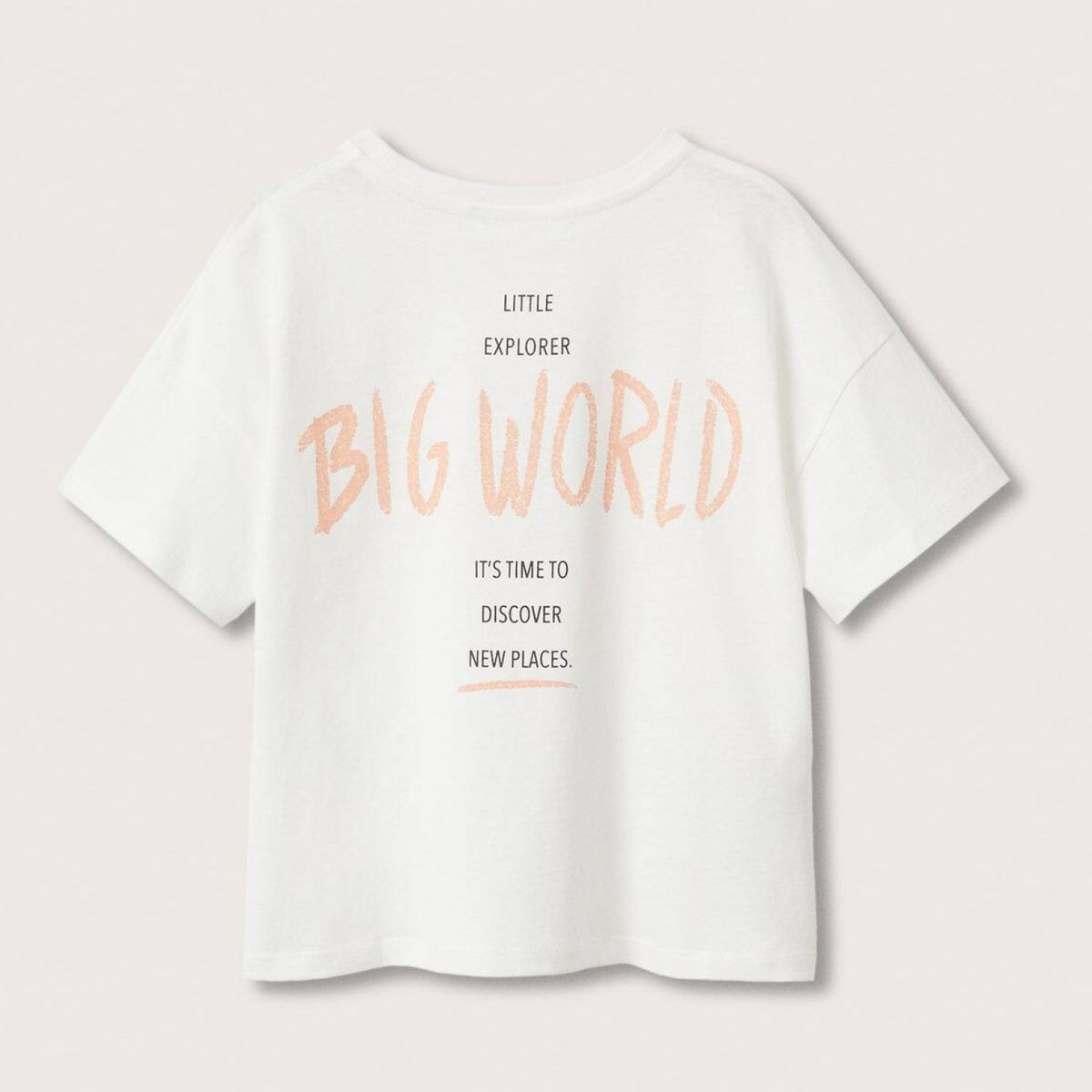 MANGO KIDS - Mango Kids Polera Algodón Estampada