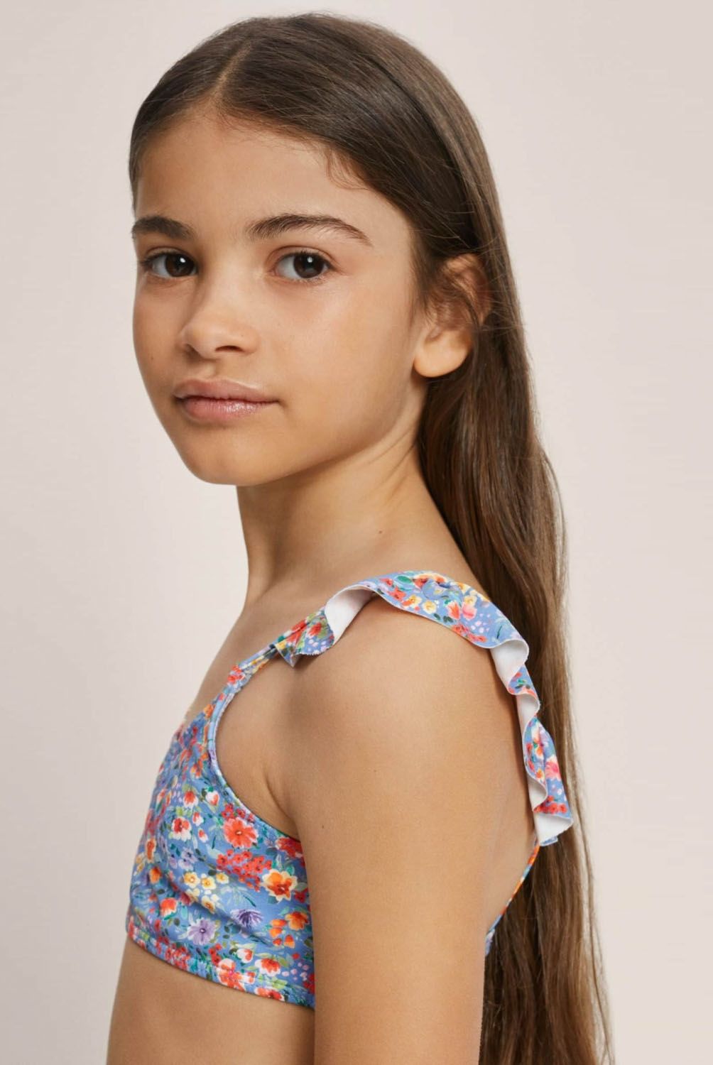 MANGO KIDS - Bikini Flores Volante Niña Mango Kids