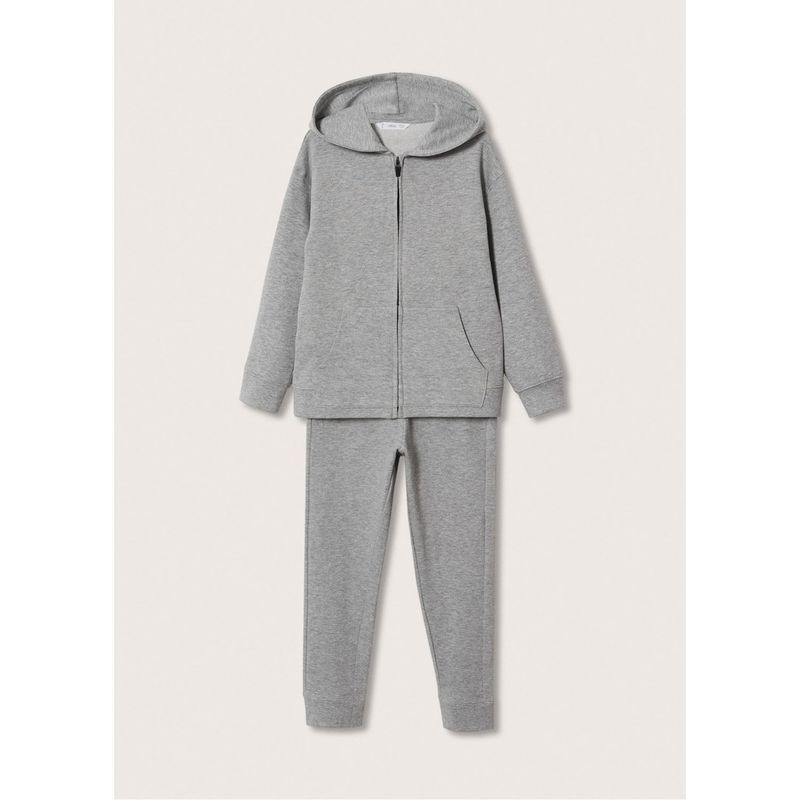MANGO KIDS - Pack  Polerón y Pantalón Buzo Jogger Niño Algodón Mango Kids