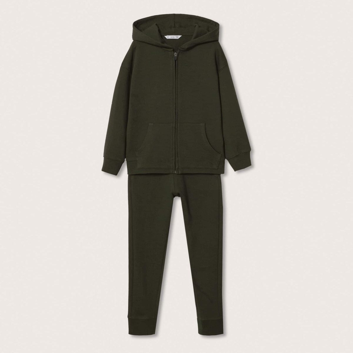 MANGO KIDS - Pack  Polerón y Pantalón Buzo Jogger Niño Algodón Mango Kids