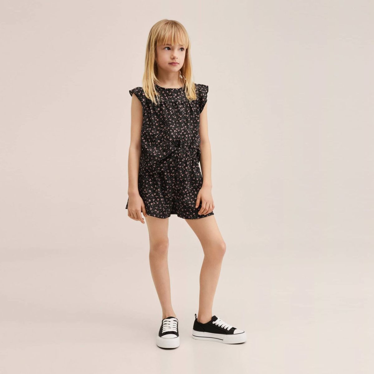 MANGO KIDS - Mango Kids Short Estampado Floral Morgan Niña