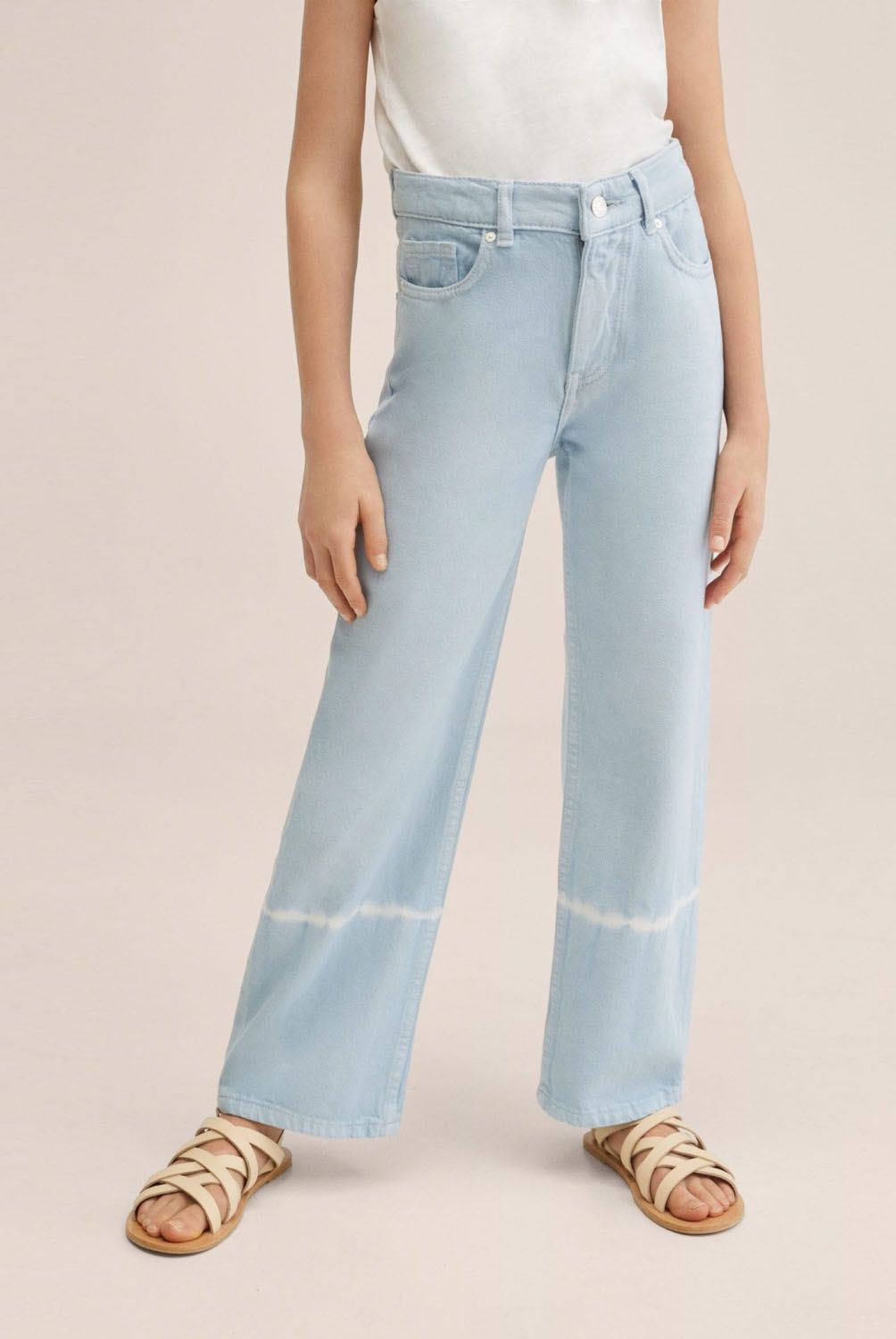 MANGO KIDS - Mango Kids Jeans Rectos Tie-Dye Islap Niña