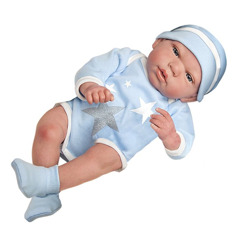 ARIAS J - Muñeco Reborn 40 cm Carlos Pijama Celeste