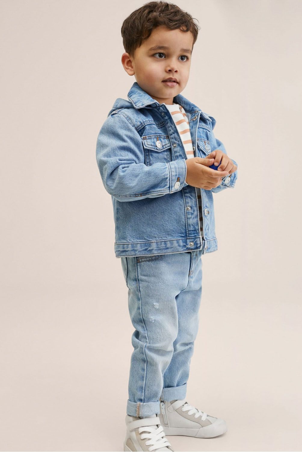 MANGO KIDS - Chaqueta Denim Capucha