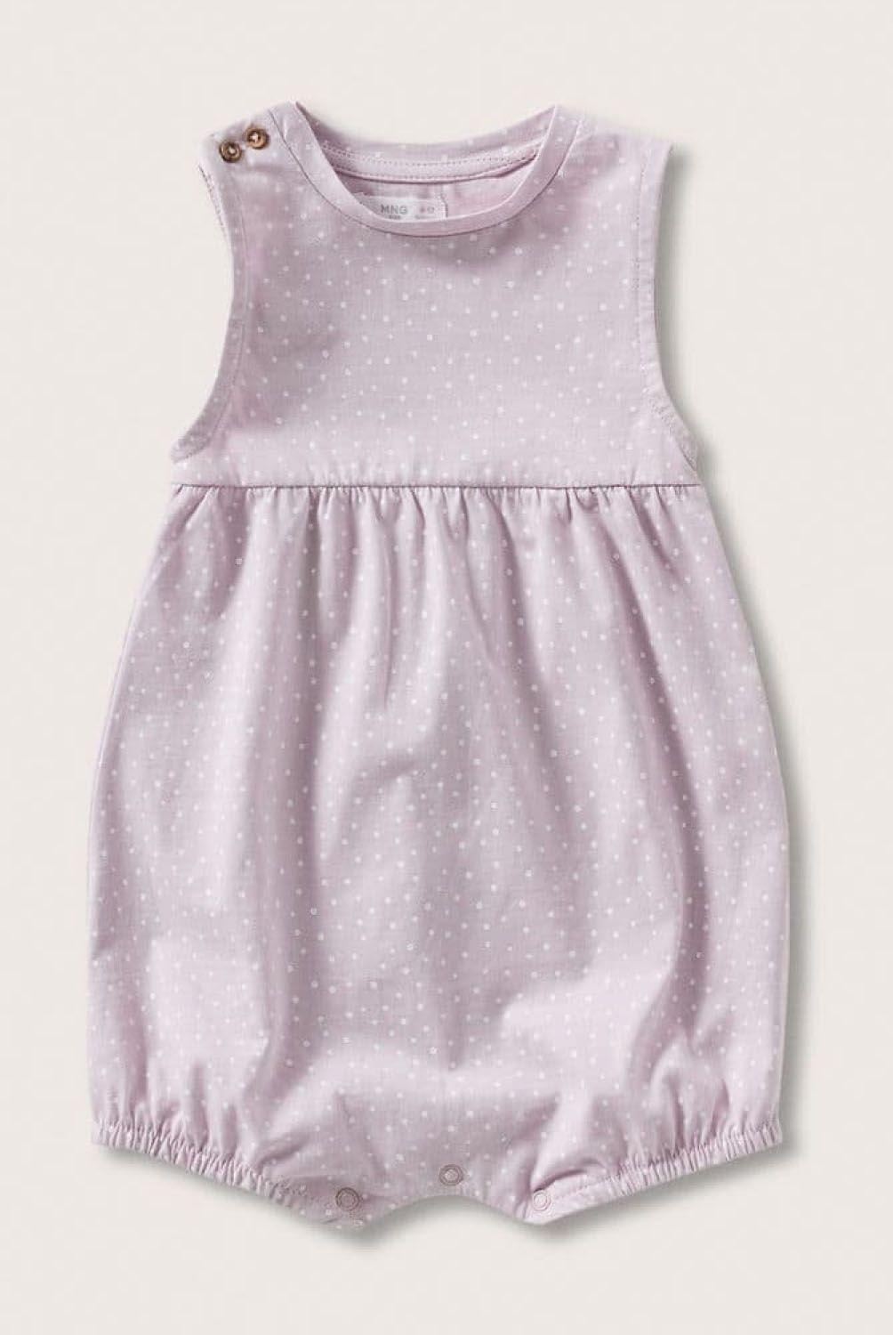 MANGO KIDS - Mango Kids Pijama Corto Estampado Dotty Nb Recien Nacido Bebé Niño
