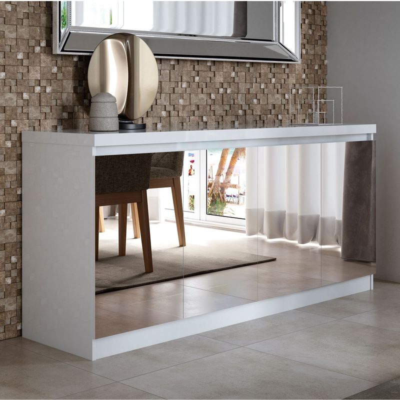 DECOCASA - Buffet Truzzi Espejo Blanco Brillo Decocasa