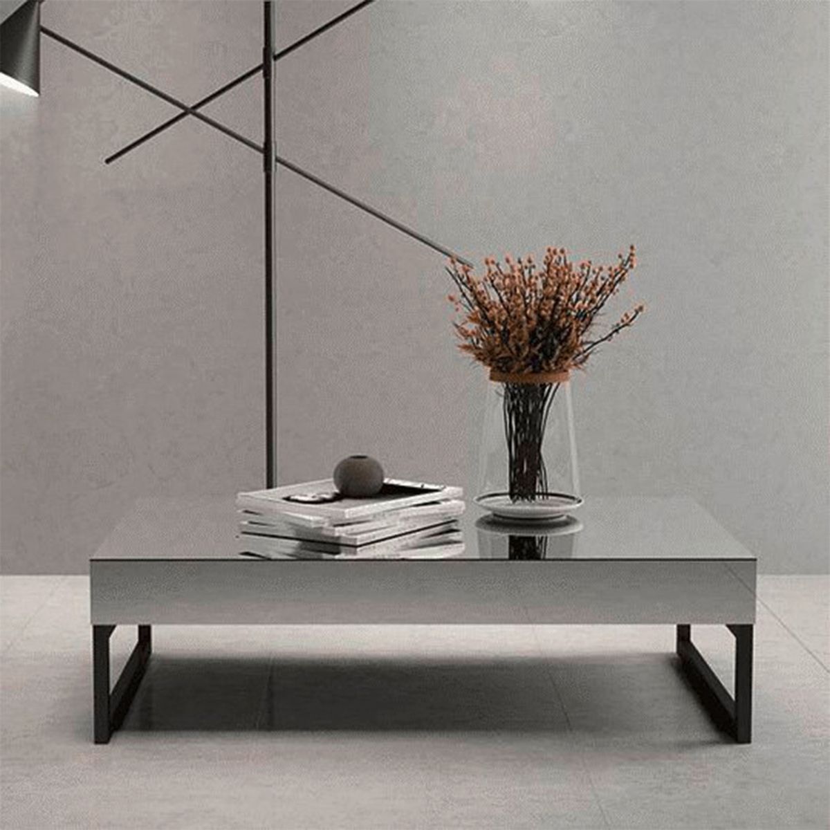 DECOCASA - Mesa Auxiliar Osan Rectangular Decocasa