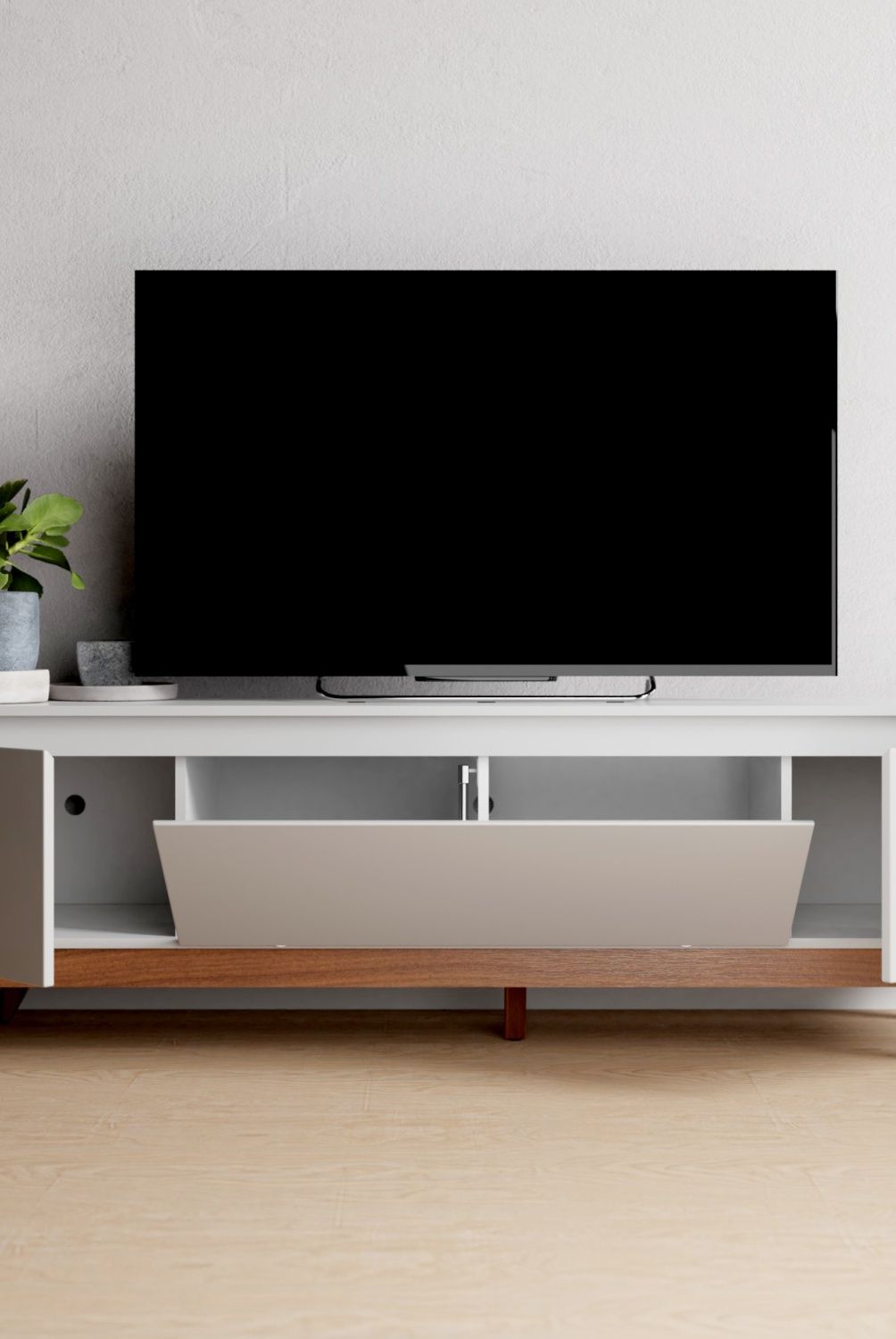 DECOCASA - Rack Flyn 1.8 Blanco Decocasa