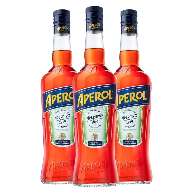 APEROL - Aperol X 3 Unidades Licor Aperitivo