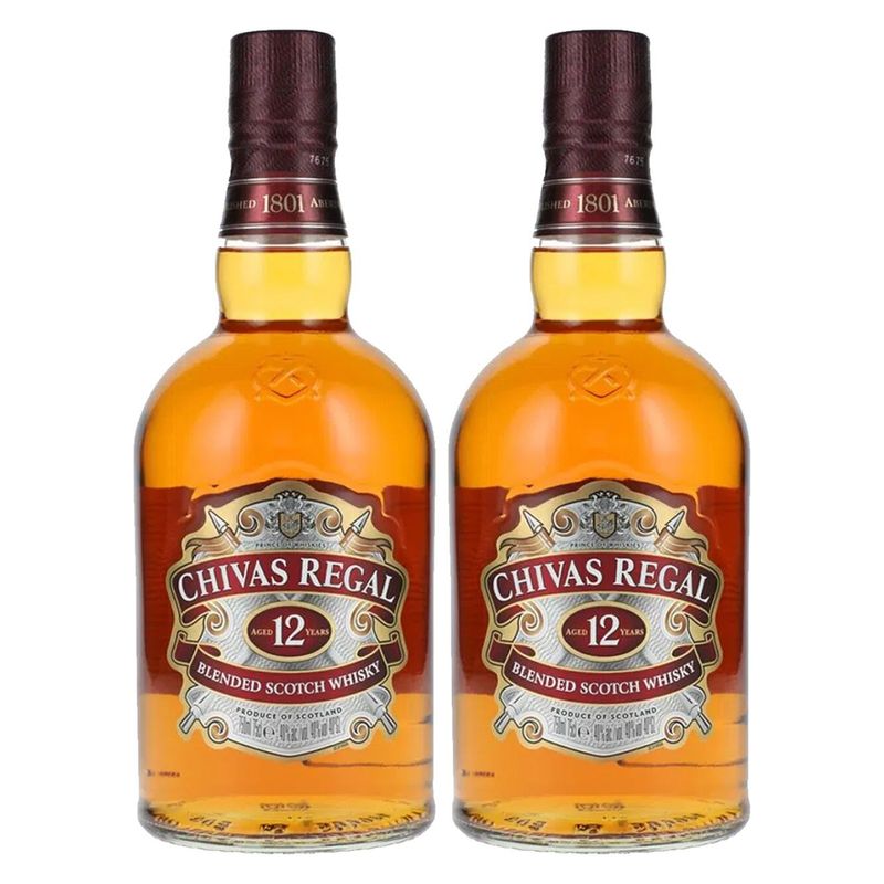 CHIVAS REGAL - Whisky Chivas Regal 12 Años X 2 Unidades  Litro