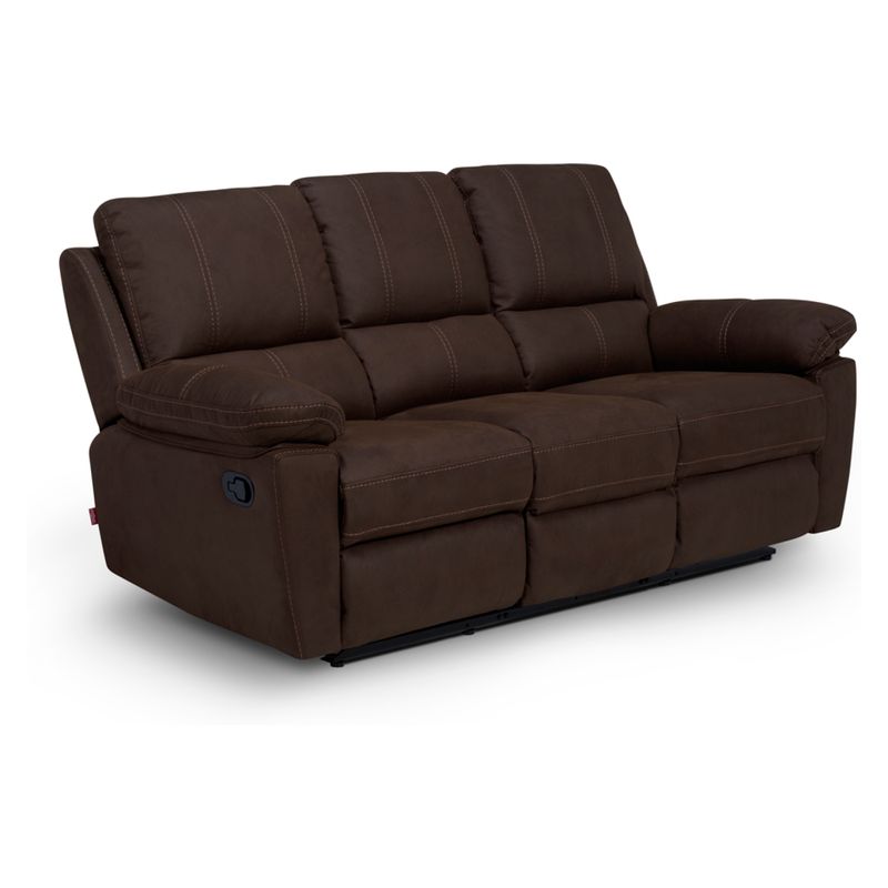 ROSEN - Sofá Reclinable Tela 3 Cuerpos Bruno Rosen
