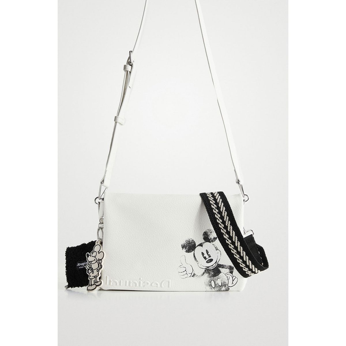 DESIGUAL - Desigual Cartera Bandolera Blanca Mickey