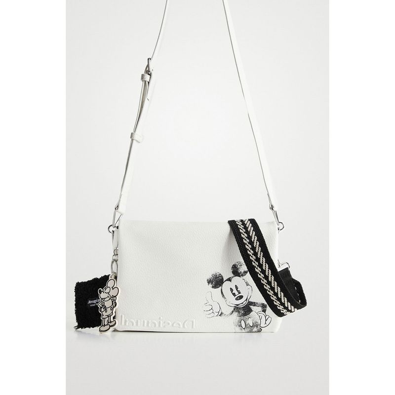 DESIGUAL - Desigual Cartera Bandolera Blanca Mickey