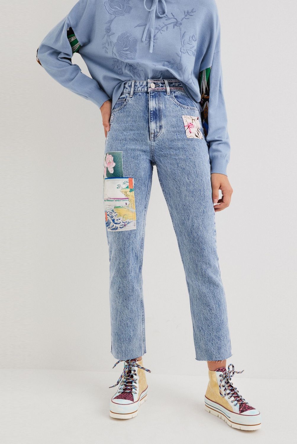 Desigual - Desigual Jeans Estampados Algodón Mujer
