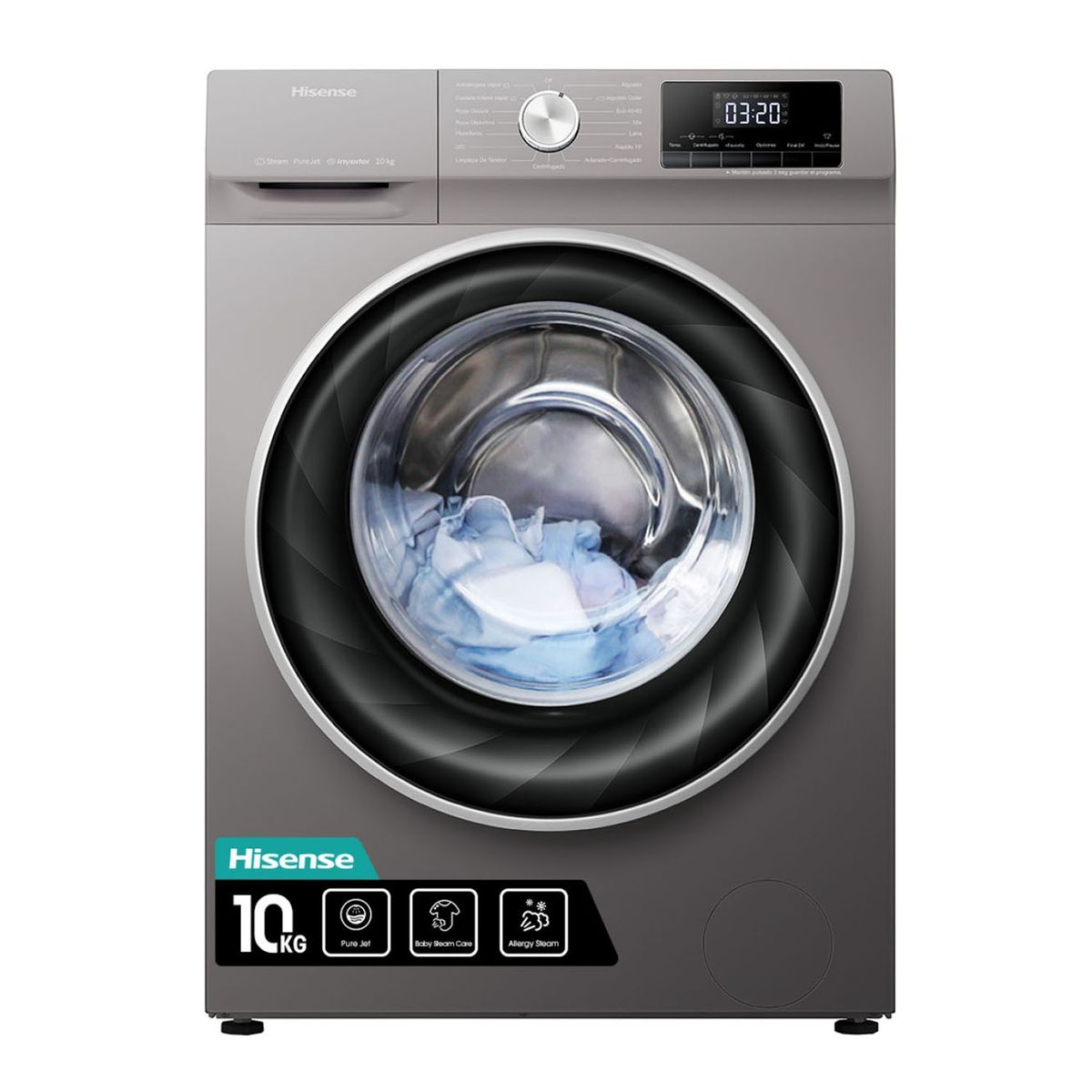 HISENSE - Lavadora Hisense Automática 10 kg WFQY1014