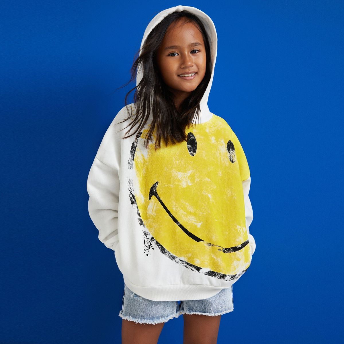 DESIGUAL - Desigual Polerón Estampado Smiley Algodón Niña