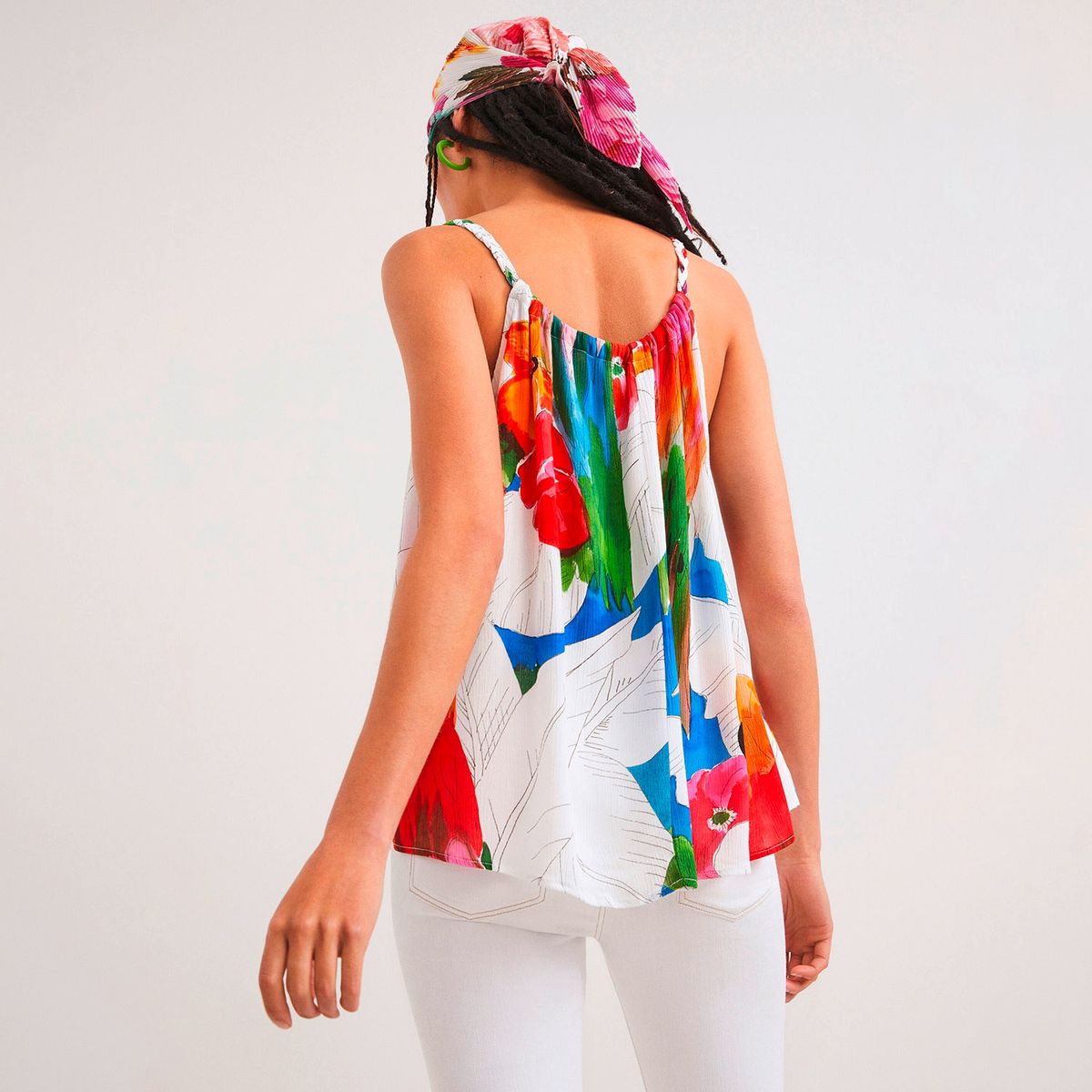 DESIGUAL - Desigual Blusa Estampada Sin Mangas Mujer
