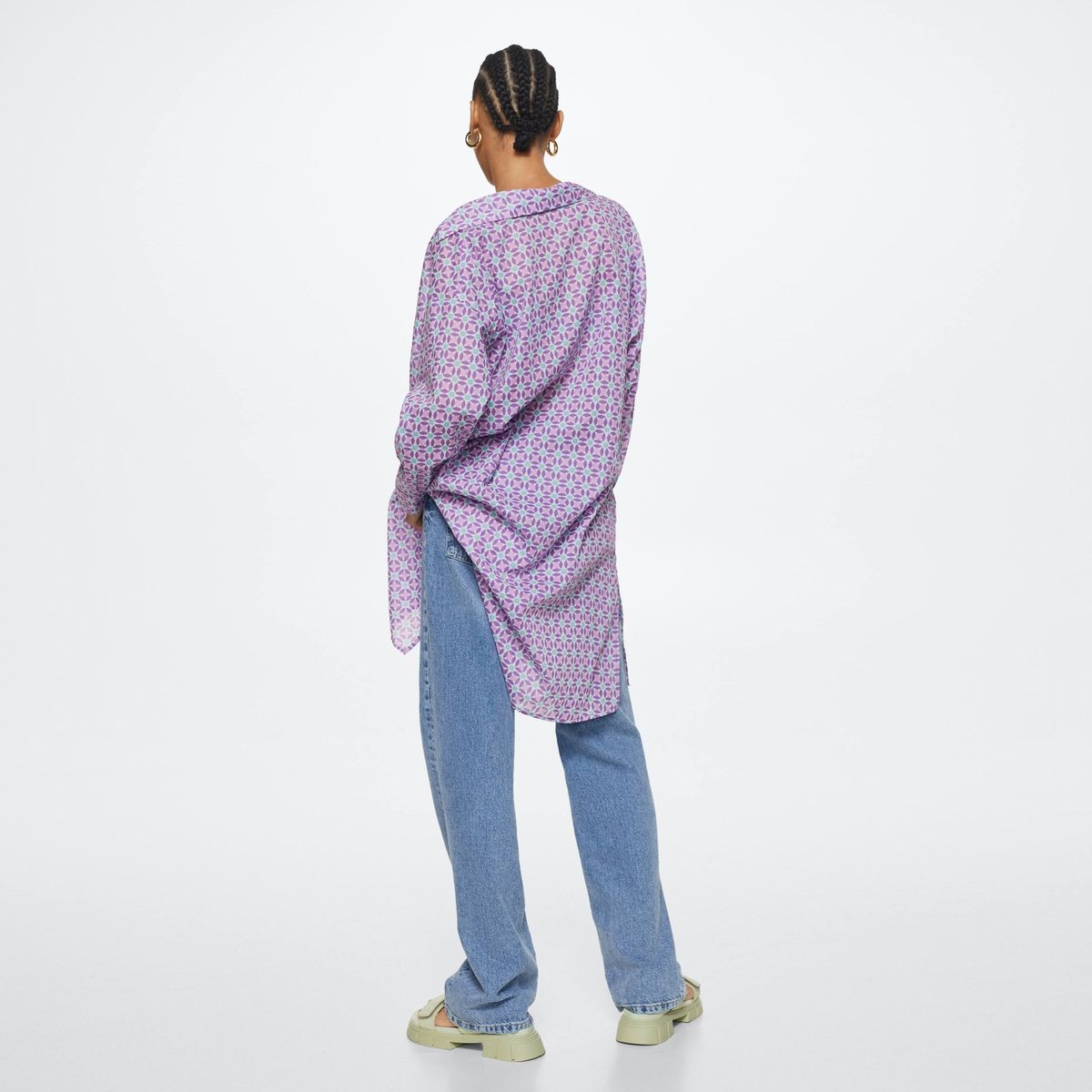 MANGO - Mango Camisa Estampado Geométrico Jaipur Mujer