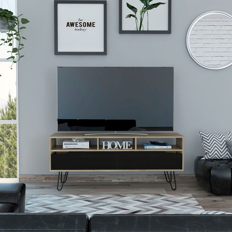 TUHOME - Rack TV 60" Audra Duna Wengue Tuhome