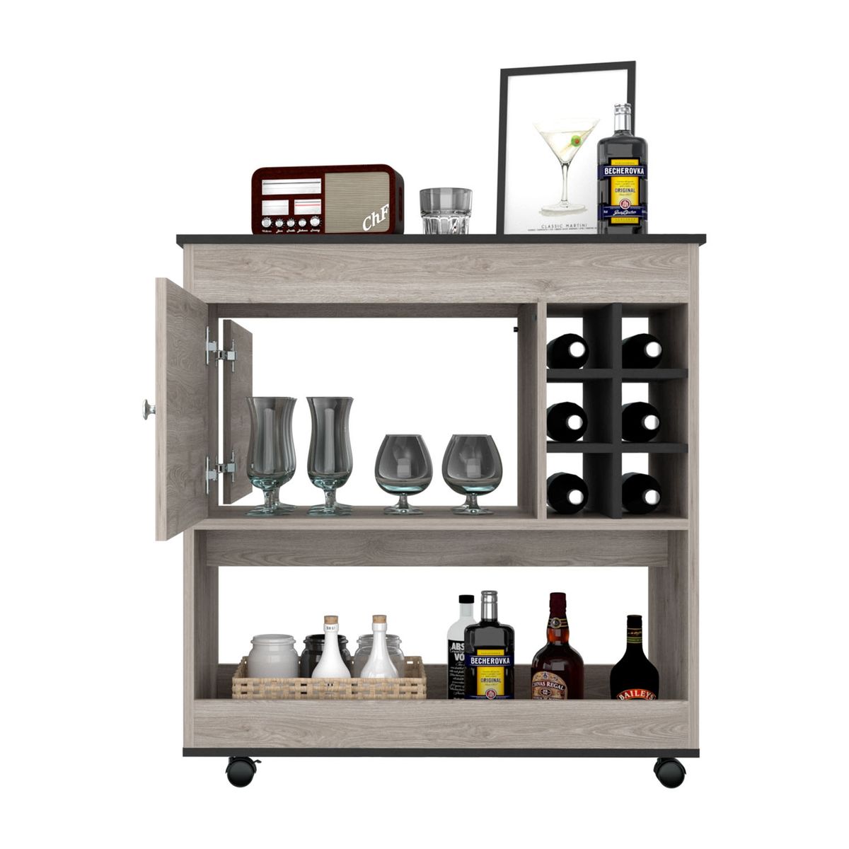 TUHOME - Bar 3 Bicolor Colecc 2 Ceniza Wengue Tuhome