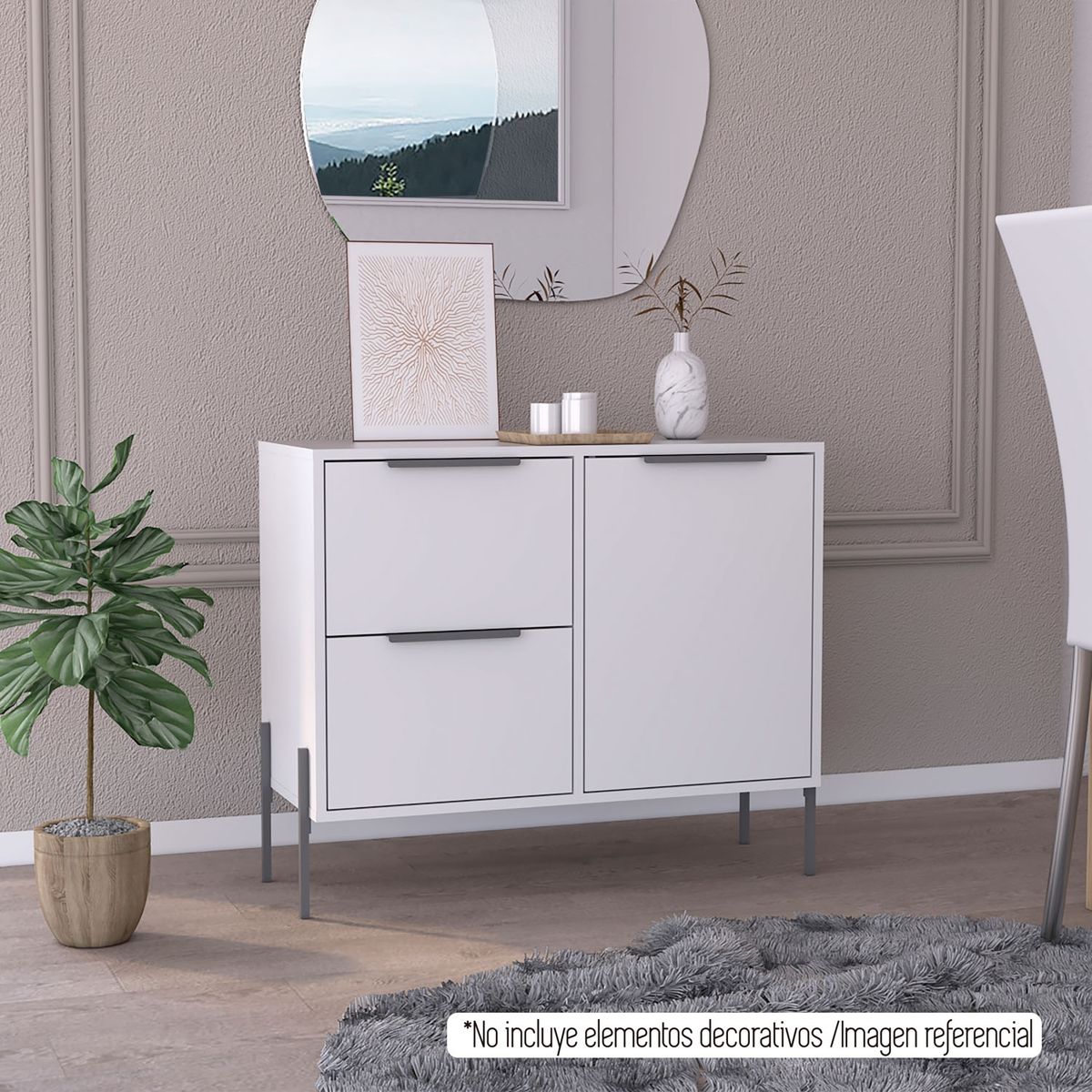 TUHOME - Buffet White Collection Tuhome