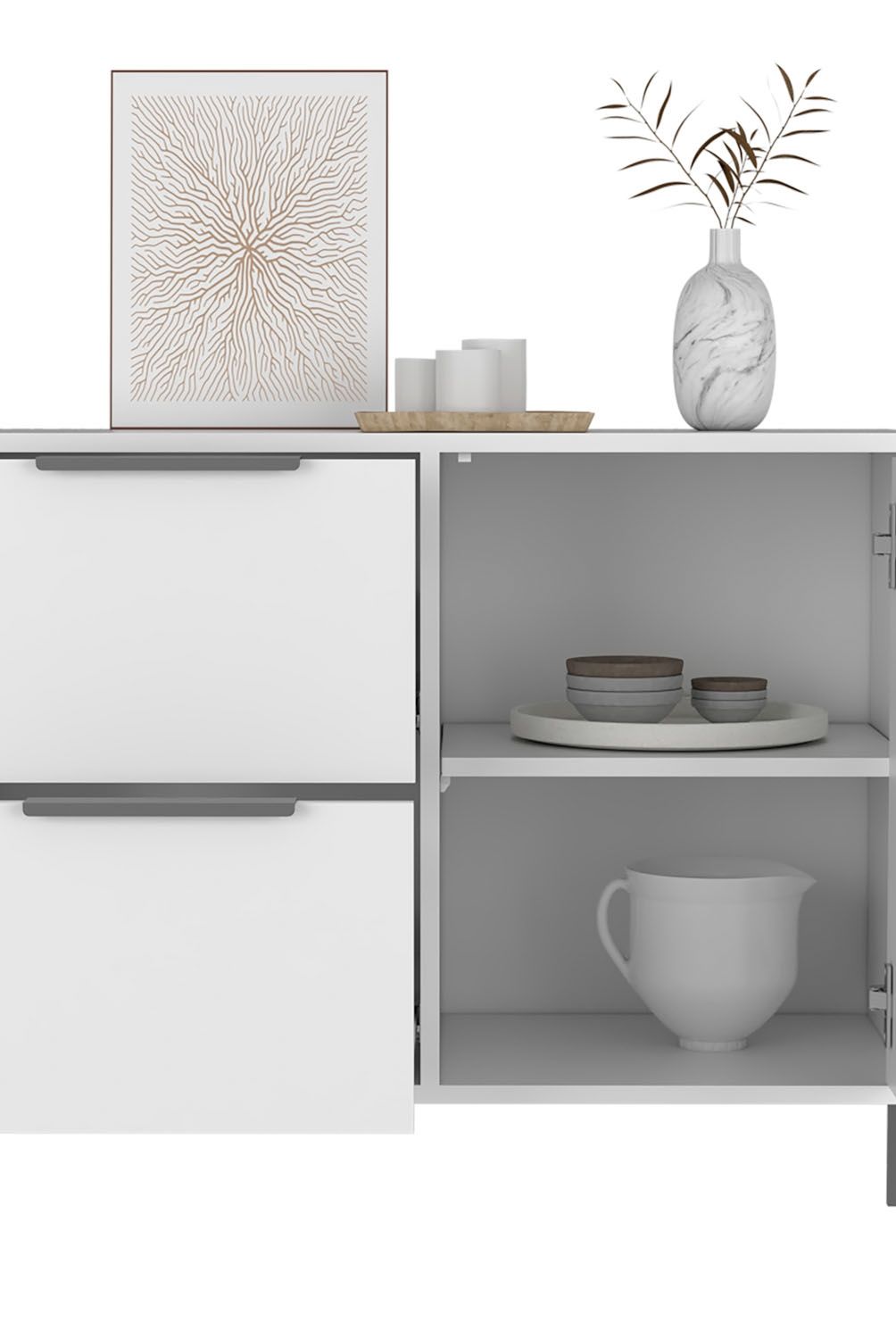 TUHOME - Buffet White Collection Tuhome