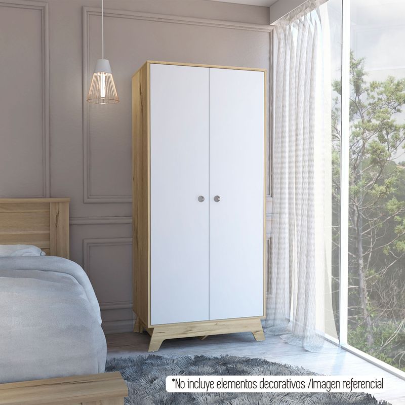 TUHOME - Clóset Bicolor Duna Blanco 2 Puertas 2 Cajones Tuhome