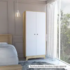 TUHOME - Clóset Bicolor Duna Blanco 2 Puertas 2 Cajones