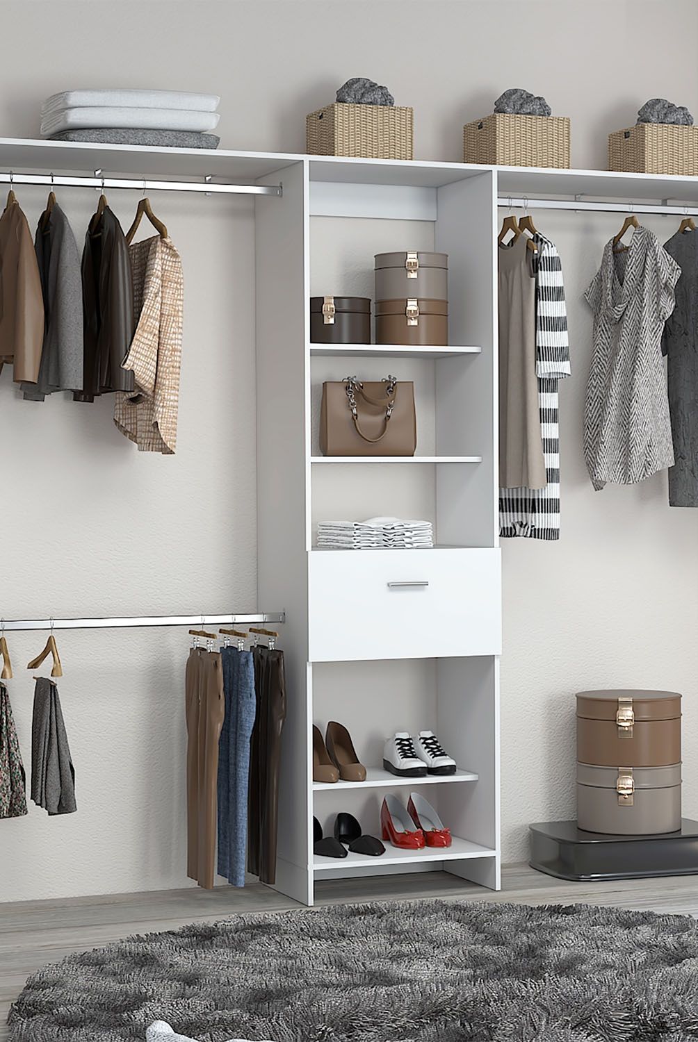 TUHOME - Closet Manchester Blanco Tuhome