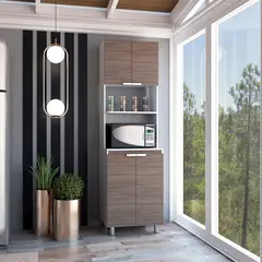 TUHOME - Mueble Microondas Fendi Bl Ma Cast