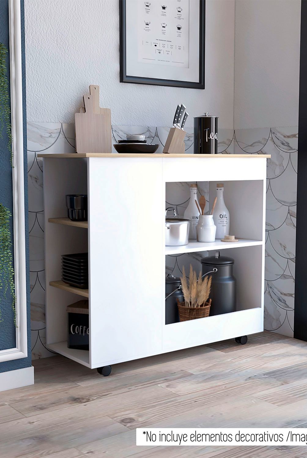 TUHOME - Mueble De Cocina Bi Color Tuhome