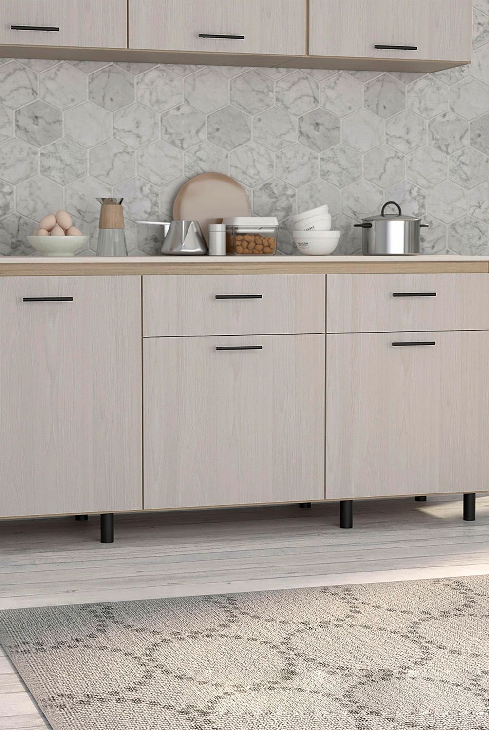 TUHOME - Módulo Inferior 180 Kitchen Tope Melamin Tuhome