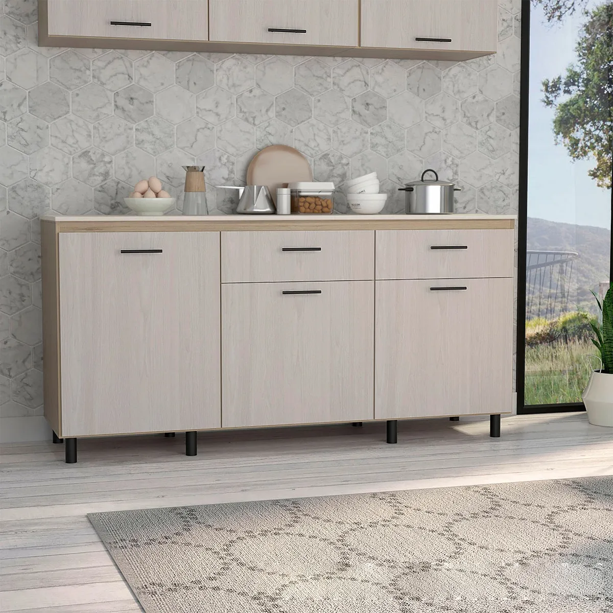 TUHOME - Módulo Inferior 180 Kitchen Tope Melamin Tuhome