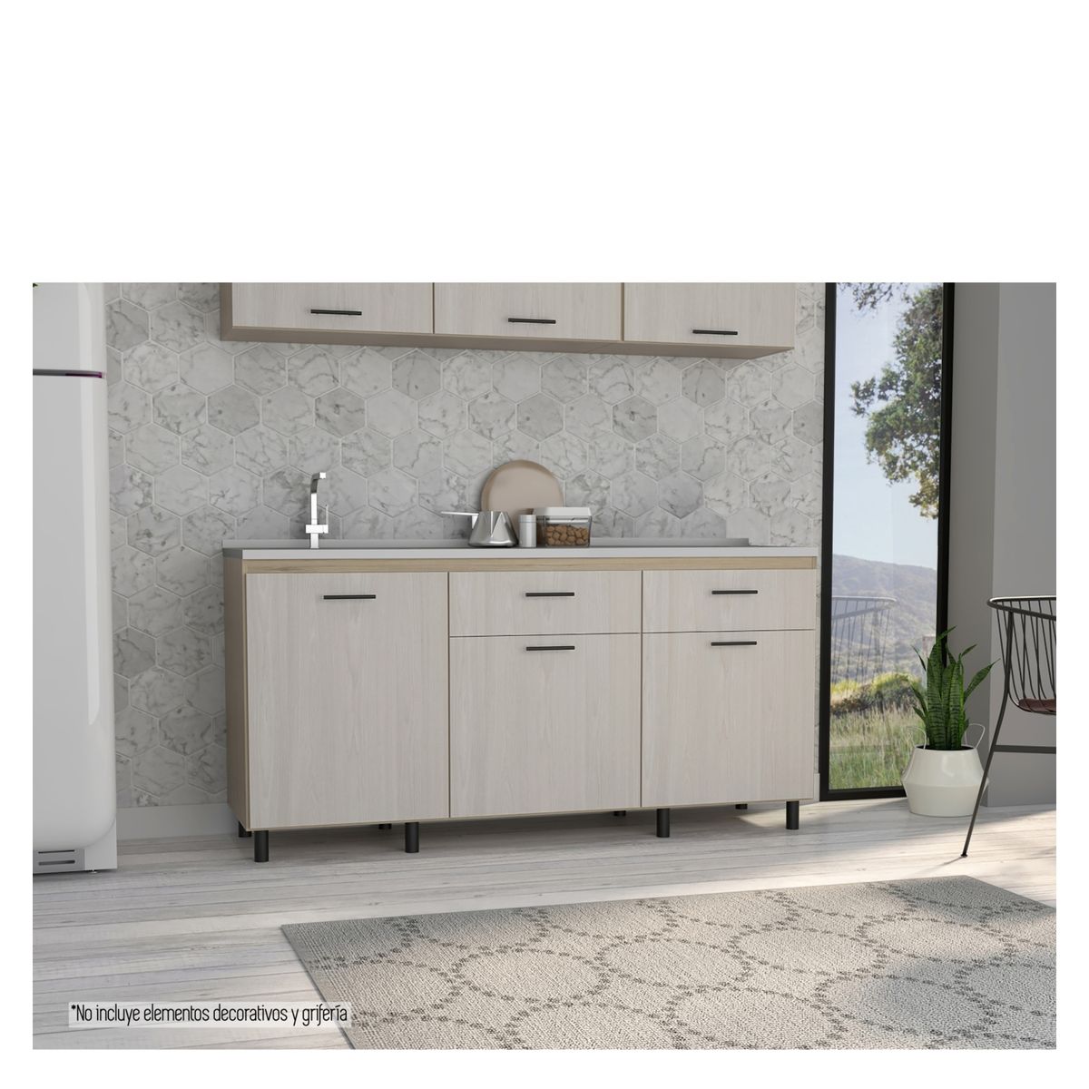 TUHOME - Módulo Inferior 180 Kitchen Con Lavaplatos Tuhome