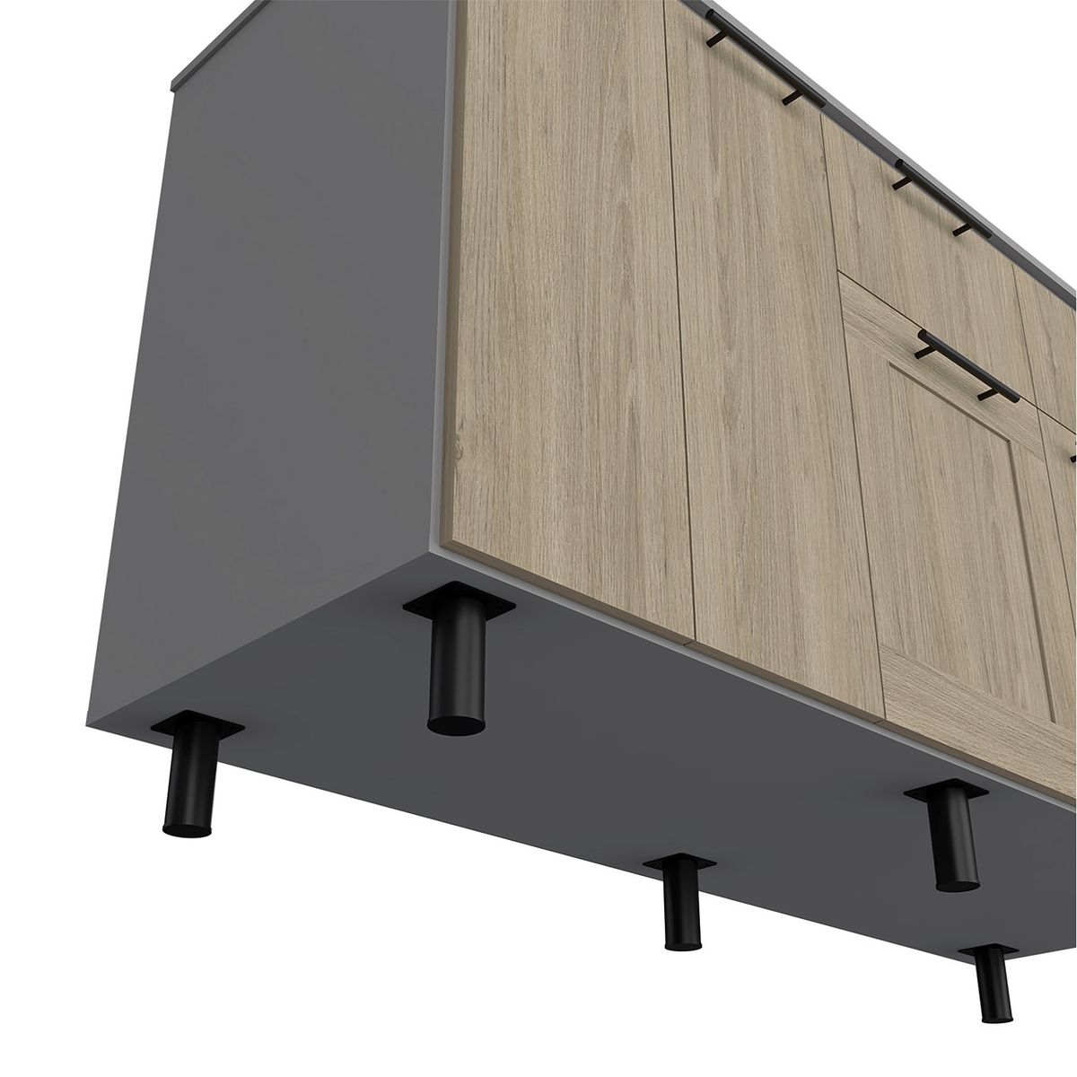 TUHOME - Mod Infer 150 Kitchen Tope Melamina Tuhome