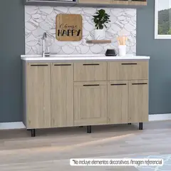 TUHOME - Mod Infer 150 Kitchen H Con Lavaplato