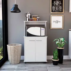 TUHOME - Auxiliar Microondas Manchester Blanco