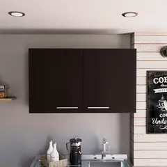 TUHOME - Mueble Aéreo 2 Puertas Manchester Wengue