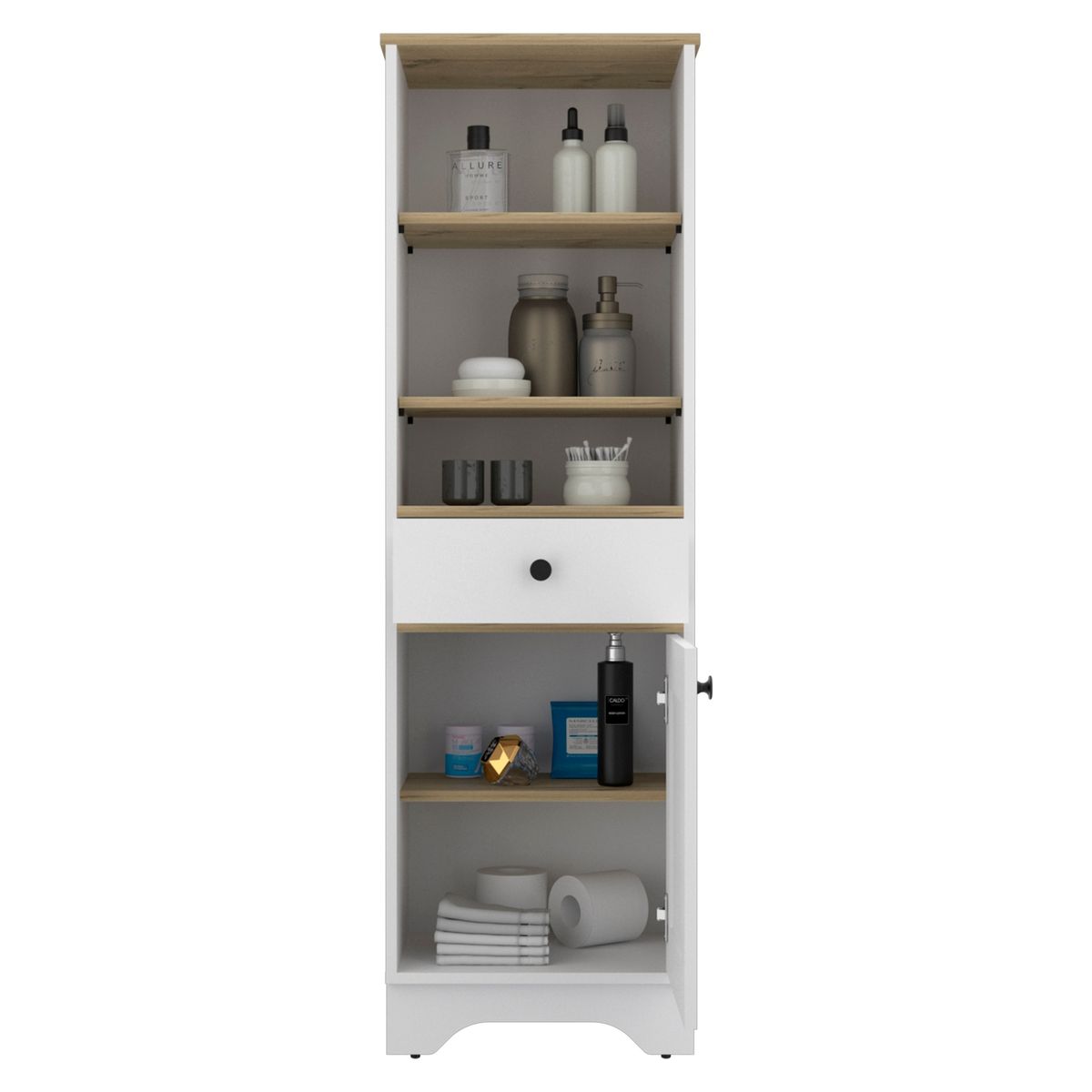 TUHOME - Mueble Optimizador 2 Bath Bicolor Duna Blanco Tuhome