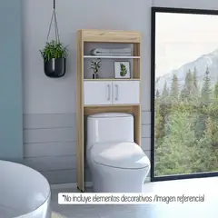 TUHOME - Mueble Optimizador WC Bath Bicolor Duna Blanco