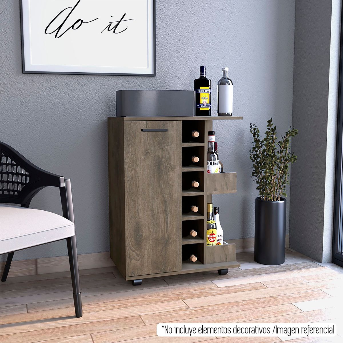 TUHOME - Mueble Bar Bajo Andorra Tuhome