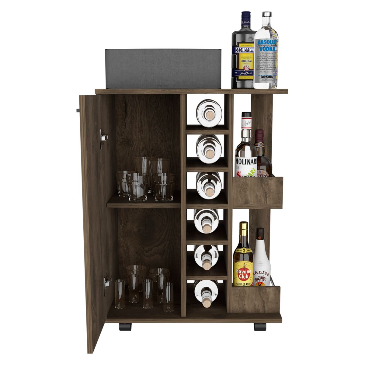 TUHOME - Mueble Bar Bajo Andorra Tuhome